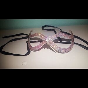 Sparkly Masquerade Mask with Ribbon to Tie